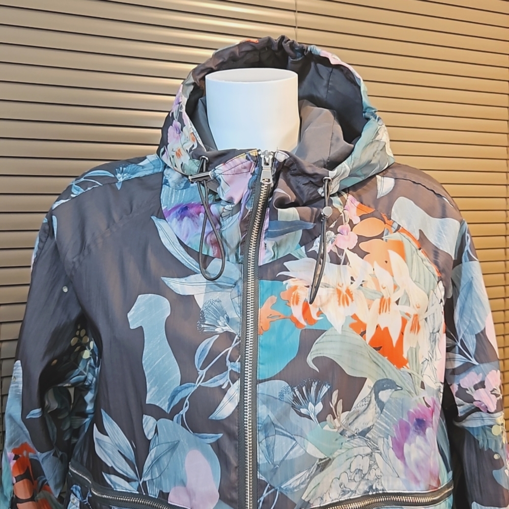 *AS NEW* NEXT rain coat w hood - outdoors, rambling, birding. Bomber jacket - Picture 4 of 15